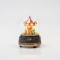 CAROUSEL IN GLASS DOME, BATTERY OPERATED, LED, WITH MUSIC AND MOVEMENT, 12x12x16cm 600-45813