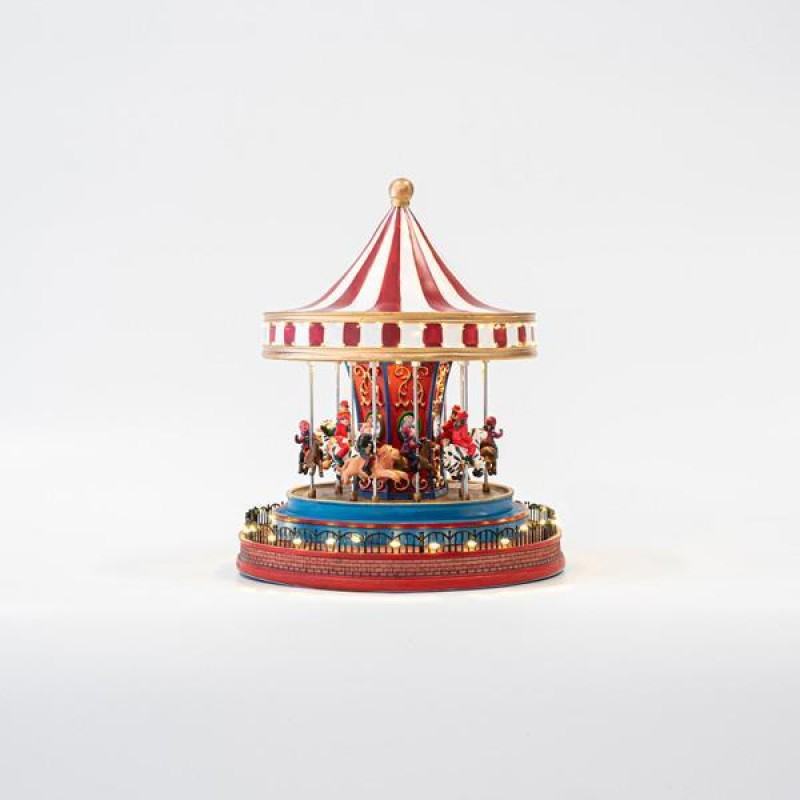 CAROUSSEL, WITH ADAPTOR, LED, WITH MUSIC AND MOVEMENT, 22,5x22,5x26,5cm 600-45814