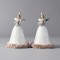 POLYRESIN GREY ANGEL, 2 DESIGNS, 11,50x8,5x18cm 600-45878