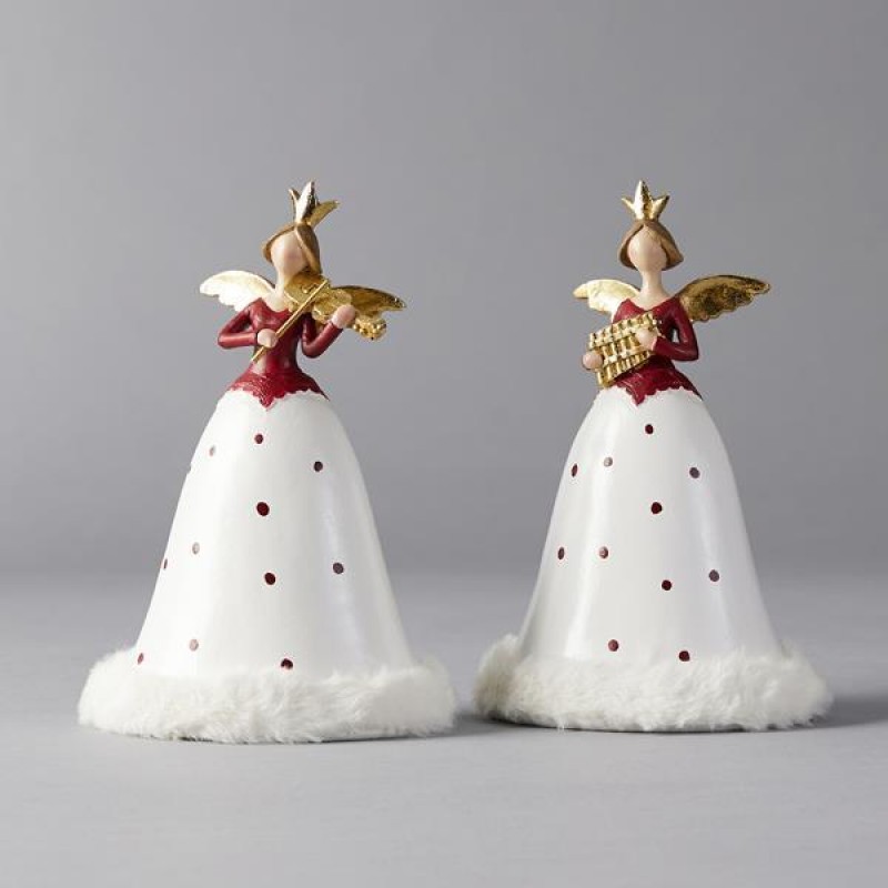 POLYRESIN RED ANGEL, 2 DESIGNS, 11,50x8,5x18cm 600-45879
