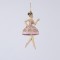 POLYRESIN HANGING ORNAMENT, BALLERINA PINK, 5,5x2,5x12cm 600-46334