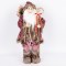 SANTA WITH PINK BURGUNDY CLOTHES, 60cm 600-46355