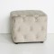 STOOL, VELVET FABRIC,BEIGE, 45x45x38cm 750-10054
