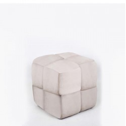 STOOL, CURLY FABRIC, BEIGE KNITTED DESIGN, 38x38x40cm 750-10059 STOOL, CURLY FABRIC, BEIGE KNITTED DESIGN, 38x38x40cm 750-10059