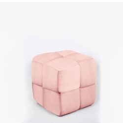 STOOL, CURLY FABRIC, PINK, KNITTED DESIGN, 38x38x40cm 750-10060 STOOL, CURLY FABRIC, PINK, KNITTED DESIGN, 38x38x40cm 750-10060