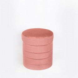 STOOL, CURLY FABRIC, PINK, WITH STORAGE SPACE, 38x38x41cm 750-10061 STOOL, CURLY FABRIC, PINK, WITH STORAGE SPACE, 38x38x41cm 750-10061