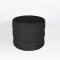 STOOL, VELVET FABRIC, BLACK, 49x49x40cm 750-10063