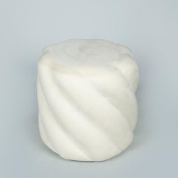 STOOL, VELVET, CREAM, MDF, 39x39x39cm 750-10078