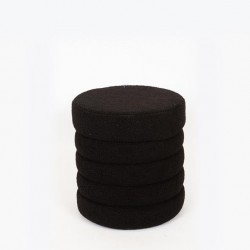 STOOL, CURLY FABRIC, BLACK, WITH STORAGE SPACE, 38x38x40cm 750-12014 STOOL, CURLY FABRIC, BLACK, WITH STORAGE SPACE, 38x38x40cm 750-12014