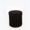 STOOL, CURLY FABRIC, BLACK, WITH STORAGE SPACE, 38x38x40cm 750-12014