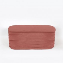 BENCH, VELVET, PINK,  98x42x42cm 750-18019