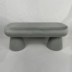 БЕНЧ ВЕЛВЕТ СИВ MDF 98X37X40CM