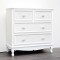 CONSOLE, WOODEN, WHITE COLOR, 4 DRAWERS, , 80x40x82cm 750-25013