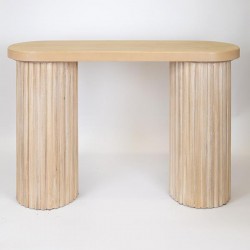 КОНЗОЛА ДЪРВЕНА, ЕСТЕСТВЕН ЦВЯТ, 119X40X80.5CM КОНЗОЛА ДЪРВЕНА, ЕСТЕСТВЕН ЦВЯТ, 119X40X80.5CM