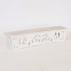 SHELF, WOODEN, WHITE, 60x10x17cm 750-30018 SHELF, WOODEN, WHITE, 60x10x17cm 750-30018