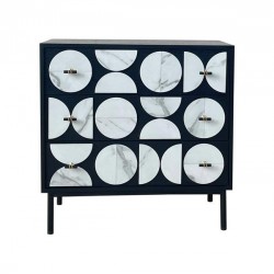 SHELF, WOODEN, BLACK-WHITE, 80x40x80cm 750-30021 SHELF, WOODEN, BLACK-WHITE, 80x40x80cm 750-30021