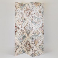 FOLDING SCREEN,BUHARA, CANVAS PRINT,RED BRICK-BEIGE-GREEN, 120x2.5x180cm 750-34020 FOLDING SCREEN,BUHARA, CANVAS PRINT,RED BRICK-BEIGE-GREEN, 120x2.5x180cm 750-34020