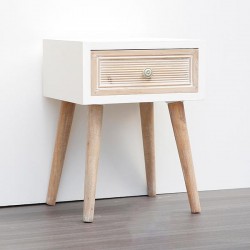 CABINET, WOODEN, BROWN & WHITE, 1 DRAWER, 35x30x46.5cm 750-35516 CABINET, WOODEN, BROWN & WHITE, 1 DRAWER, 35x30x46.5cm 750-35516