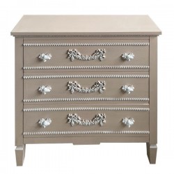 CABINET, WOODEN, CREM, 3 DRAWERS, 80X38X80.5CM 750-35522 CABINET, WOODEN, CREM, 3 DRAWERS, 80X38X80.5CM 750-35522