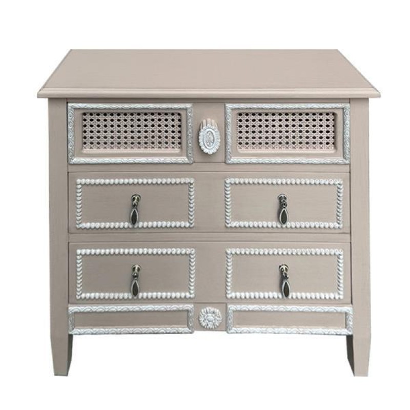 CABINET, WOODEN, CREM, 3 DRAWERS, 65X36X70CM 750-35523