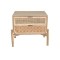 CABINET, WOODEN, BROWN, 2 DRAWERS, WITH LEGS, 58x38x50cm 750-35527