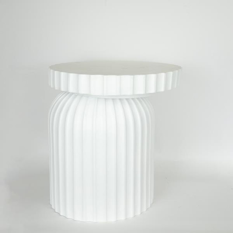TABLE, RESIN, WHITE, 44.2x43.1x46.5cm 750-39527