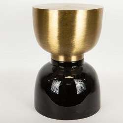 SIDE TABLE, METAL, BLACK-GOLD, 30x30x45cm 750-39535 SIDE TABLE, METAL, BLACK-GOLD, 30x30x45cm 750-39535
