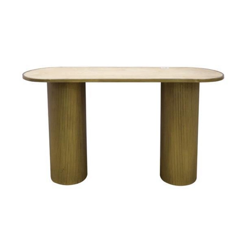 CONSOLE, METAL, GOLD, 120X40X72cm 750-39551