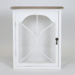 WALL CABINET, WOODEN, WHITE, 1 DOOR, 39x16x48cm 750-42512