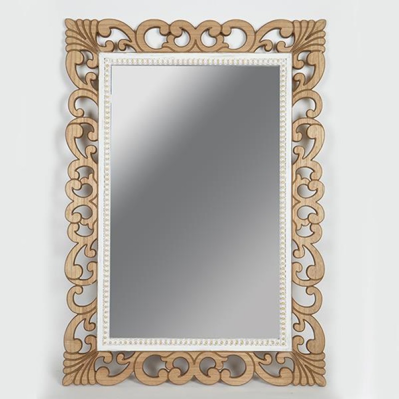 MIRROR, WOODEN, BROWN, 65.5x4x91cm 751-10018