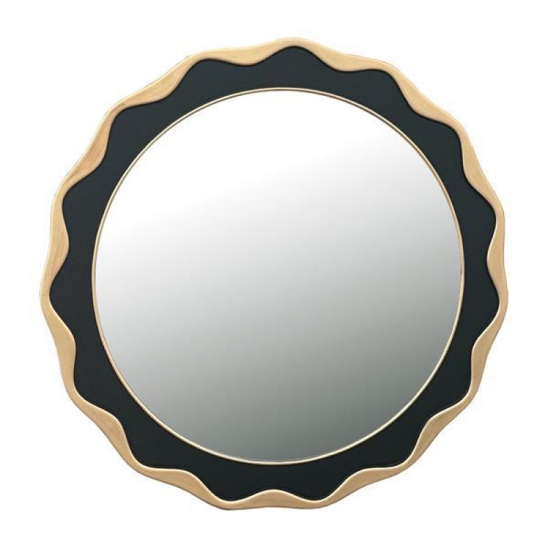 MIRROR, WOODEN, BLACK, 104Χ3Χ104CM 751-10034