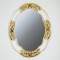 WALL MIRROR, WOODEN FRAME, WHITE & GOLD,63X3X81CM 751-11015