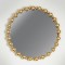 MIRROR, METAL, FRAME, GOLD, 64x4.5x64cm 751-11027