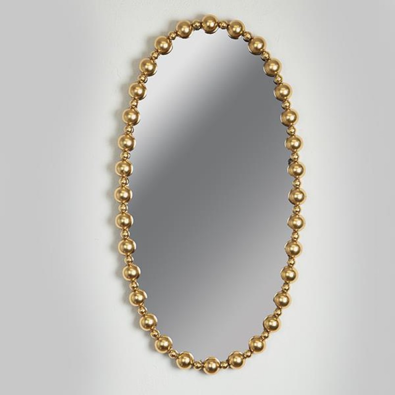 MIRROR, METAL, FRAME, GOLD, 53x4.5x100cm 751-11028