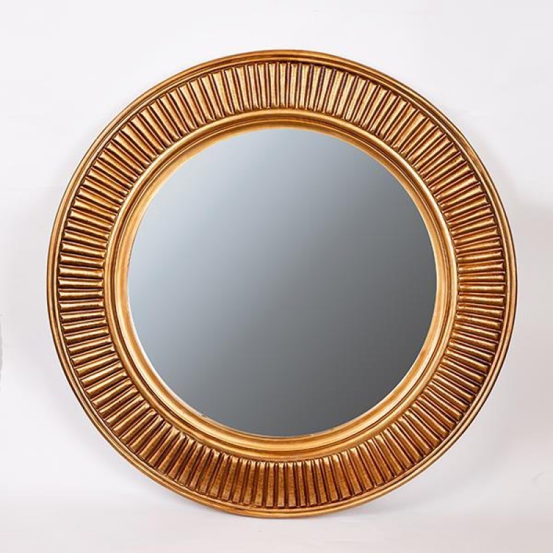 WALL  MIRROR,  PU, ANTIQUE, GOLD, 90x6.5x120cm 751-12025