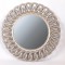 WALL  MIRROR,  PU, SILVER,  90x3x90cm 751-12027