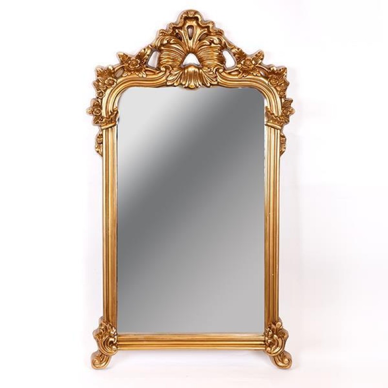 WALL  MIRROR,  PU, ANTIQUE, GOLD,  66x6x122cm 751-12028