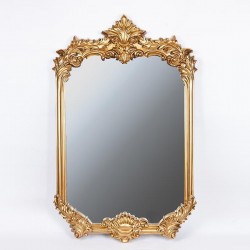 WALL MIRROR, PU, GOLD, 70x4x110cm 751-12036 WALL MIRROR, PU, GOLD, 70x4x110cm 751-12036