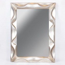 WALL MIRROR, PU, SILVER, 93x6x112cm 751-12038 WALL MIRROR, PU, SILVER, 93x6x112cm 751-12038