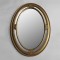 WALL MIRROR, PLASTIC, GOLD, 65x48cm 751-12043