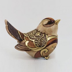 ДЕКОРАТИВНА ФИГУРКА ВРАБЧЕ КАФЯВО И БЕЖОВО 13.5X8X11CM