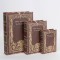 ДЕКОРАТИВНИ КУТИИ, ДЪРВО, КАФЯВ, КОМПЛЕКТ 3БР.