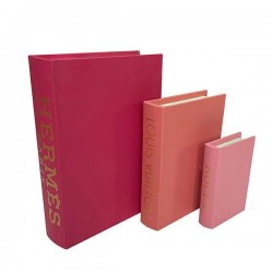ДЕКОРАТИВНА КУТИЯ ЗА КНИГИ, ДЪРВЕНА, ЧЕРВЕНА, РОЗОВА, СВЕТЛОЧЕРВЕНА, КОМПЛЕКТ 3 БР. ДЕКОРАТИВНА КУТИЯ ЗА КНИГИ, ДЪРВЕНА, ЧЕРВЕНА, РОЗОВА, СВЕТЛОЧЕРВЕНА, КОМПЛЕКТ 3 БР.