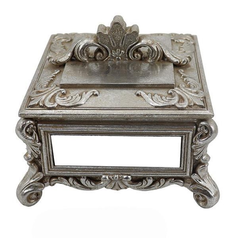 ДЕКОРАТИВНА КУТИЯ JEWEL BOX СРЕБРИСТА ДЕКОРАТИВНА КУТИЯ JEWEL BOX СРЕБРИСТА