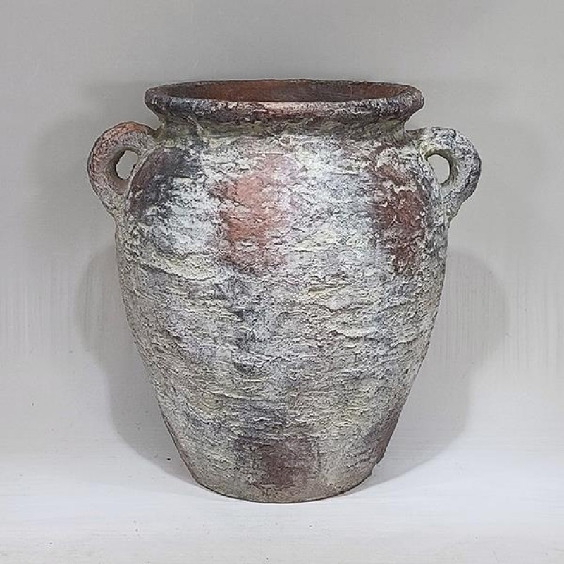 САКСИЯ ЦИМЕНТОВА СИВО-КАФЯВА 24.5X21X24.5CM САКСИЯ ЦИМЕНТОВА СИВО-КАФЯВА 24.5X21X24.5CM