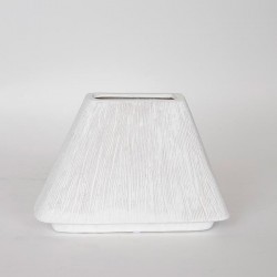 КЕРАМИЧНА ВАЗА БЯЛА 25X8X17 СМ