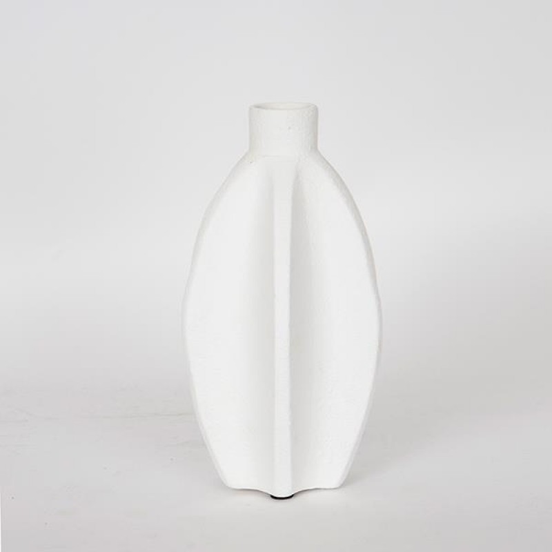 КЕРАМИЧНА ВАЗА БЯЛА 16.5X14.5X28CM КЕРАМИЧНА ВАЗА БЯЛА 16.5X14.5X28CM