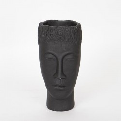 ВАЗА ГЛАВА ЧЕРНА 14X12.5X25CM ВАЗА ГЛАВА ЧЕРНА 14X12.5X25CM