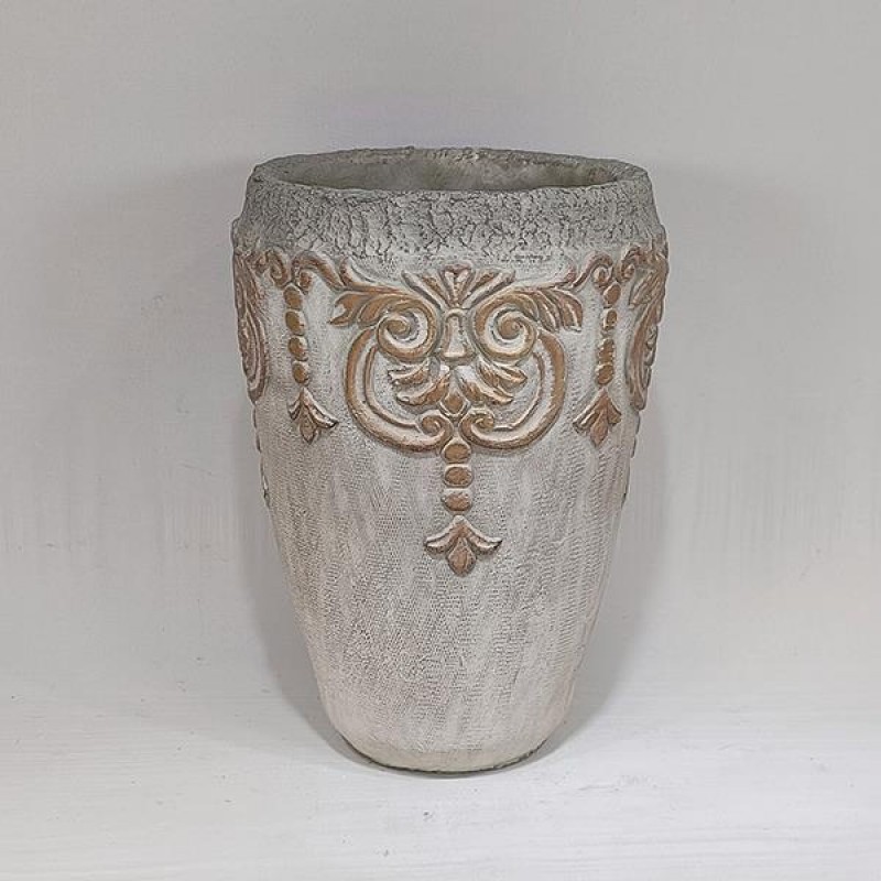 ВАЗА БЯЛА БЕТОН 16X16X23.5CM ВАЗА БЯЛА БЕТОН 16X16X23.5CM