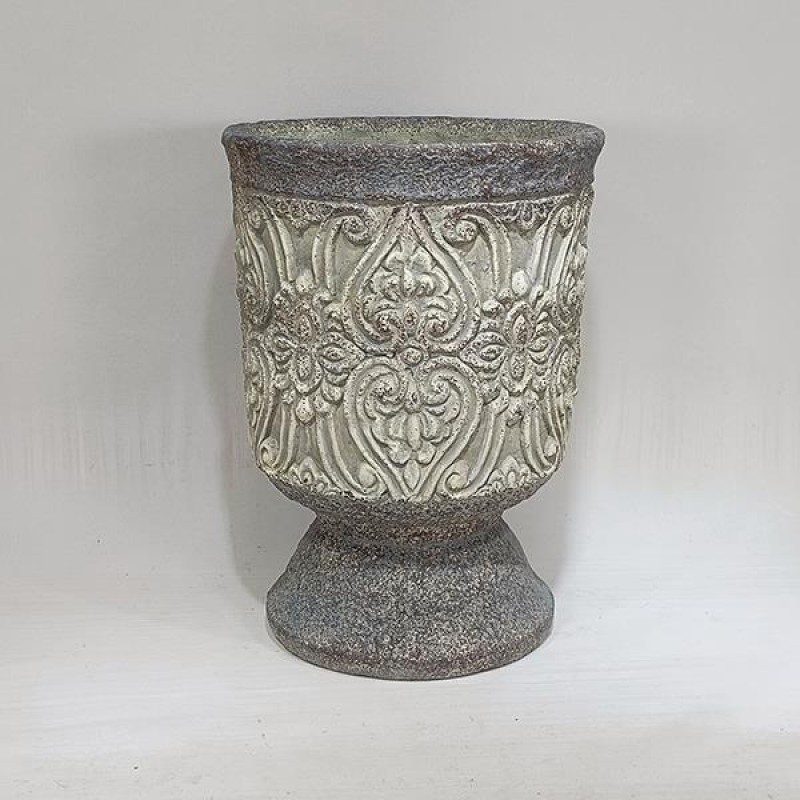 ВАЗА СИВ-БЕЖОВ 19X19X26 СМ ВАЗА СИВ-БЕЖОВ 19X19X26 СМ